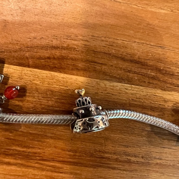 Pandora Sterling Silver Bracelet with Charms - Picture 9 of 12